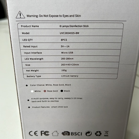 LED Ultraviolet Handheld Sterilizer Anti-virus - Picture 6 of 6